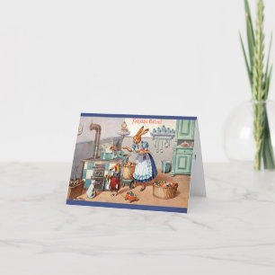 Arthur Thiele Easter Card - Mama Bunny Dyes Eggs