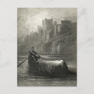 Arthurian legend: The Body of Elaine Postcard