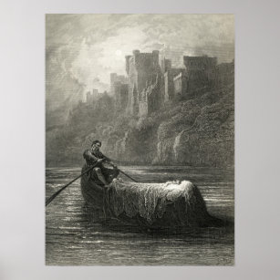 Arthurian legend: The Body of Elaine Poster