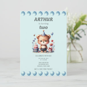 Arthur's Second Birthday Invitation