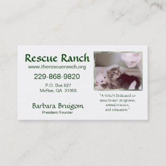 Artic &amp; babes 2 frms, Rescue Ranch, Rescue ... Business Card