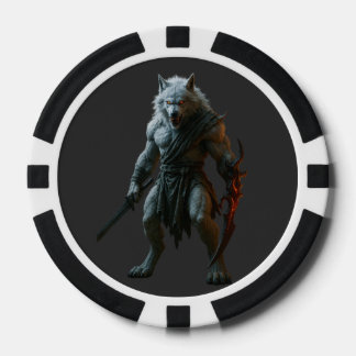 Artic Werewolf Poker Chips