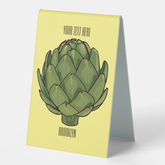 Artichoke cartoon illustration  (Front)
