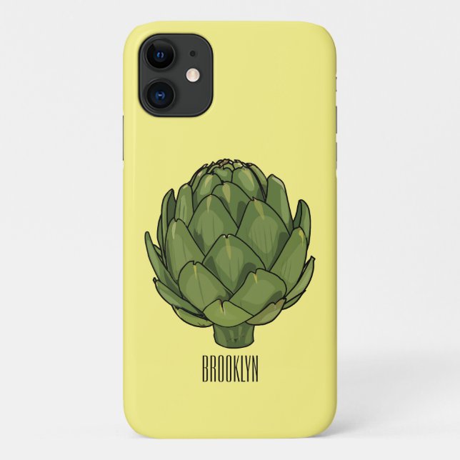 Artichoke cartoon illustration  Case-Mate iPhone case (Back)
