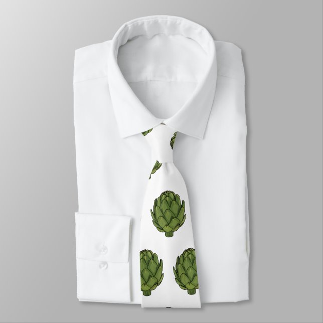 Artichoke cartoon illustration  tie (Tied)