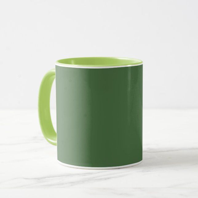Artichoke green (solid colour)  mug (Front Left)