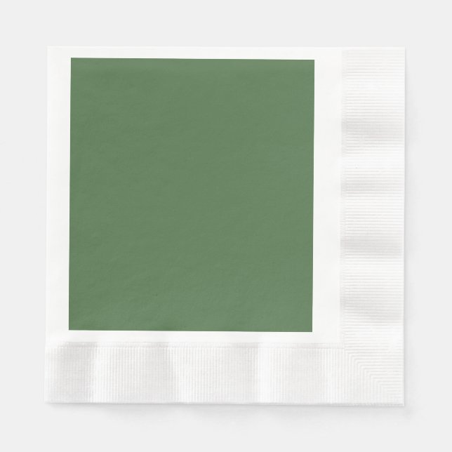 Artichoke green (solid colour)  napkin (Front)