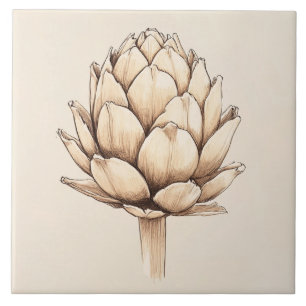 Artichoke Heart  Ceramic Tile