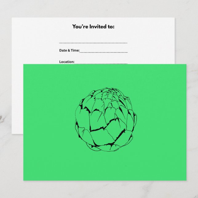 Artichoke Invitation (Front/Back)