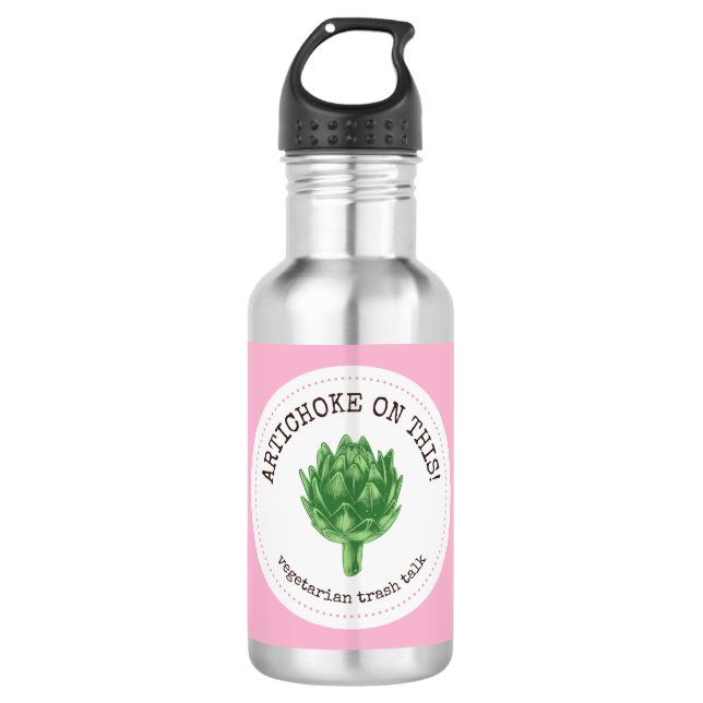 Artichoke on This  532 Ml Water Bottle (Front)