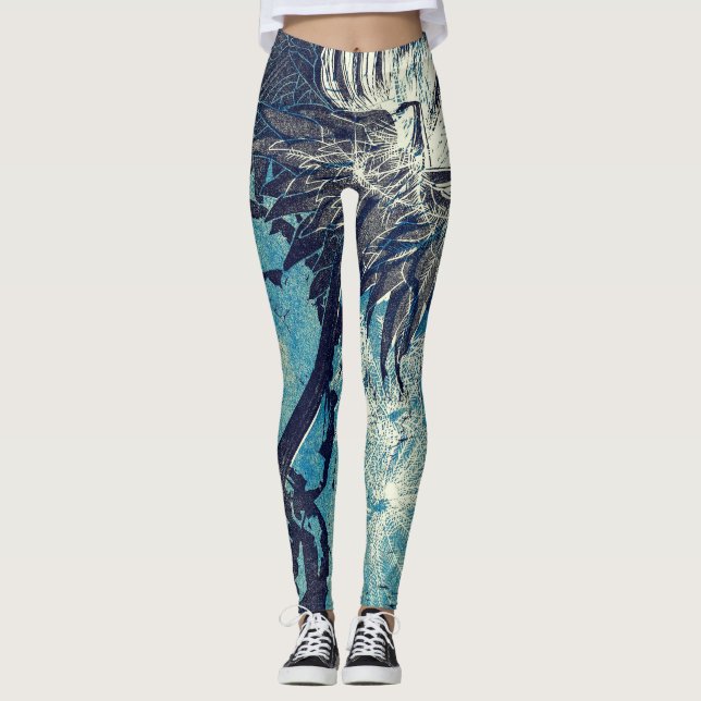 Artichoke Retro Painting Leggings by Reijer Stolk (Front)