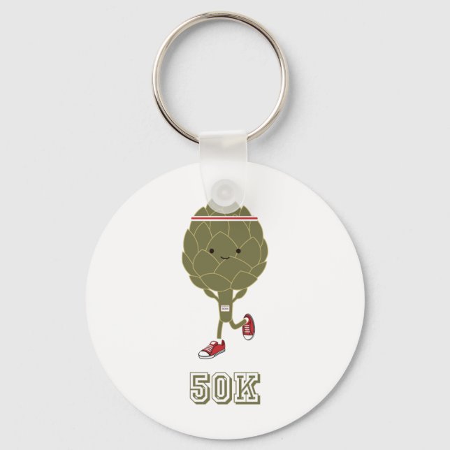 Artichoke Runner 50K Key Ring (Front)