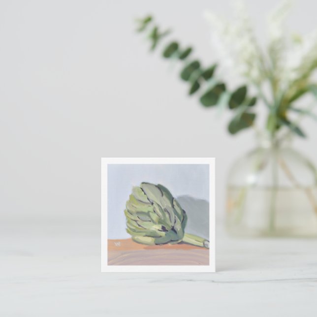 Artichoke Still Life Card (Standing Front)