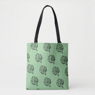 Artichoke vegetable globe artichokes edible flower tote bag