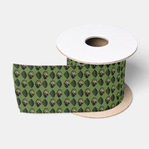 Artichoke Vegetable Plant Botanical Pattern Satin Ribbon