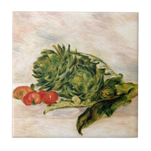 Artichokes and Tomatoes Ceramic Tile