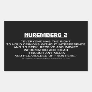 Article 19 Declaration of Human Rights Stickers