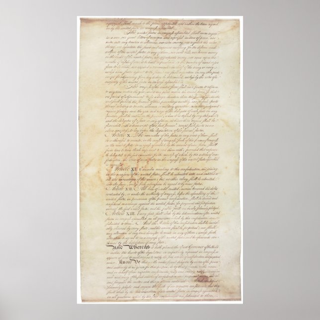 Articles of Confederation of the united States_pg5 Poster (Front)