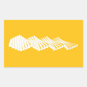 articulated wall rectangular sticker