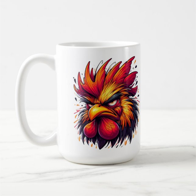 "Artie Angry Rooster" Mug (Left)
