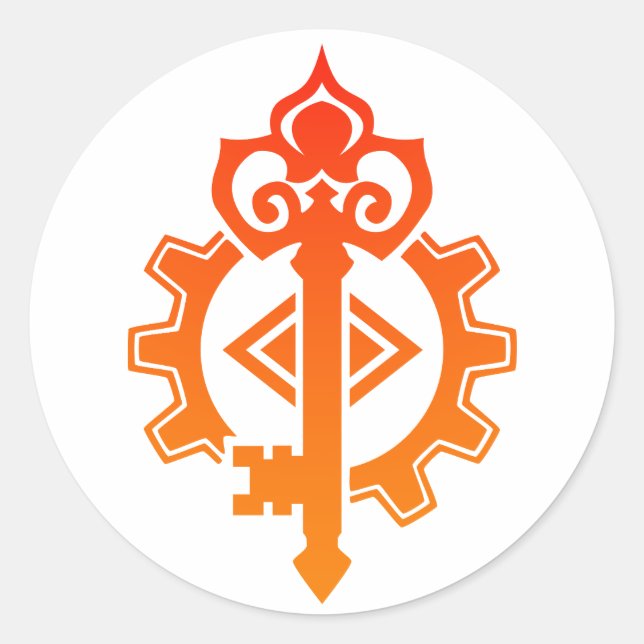 Artificer Engineer Crafter Mechanist DnD Classic Round Sticker (Front)