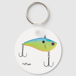 Artificial Bait, Tackle, Fishing Gear Key Ring