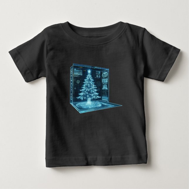 Artificial Christmas Tree Baby T-Shirt (Front)