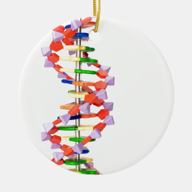 Artificial DNA model Ceramic Tree Decoration (Front)