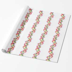 Artificial DNA model Wrapping Paper