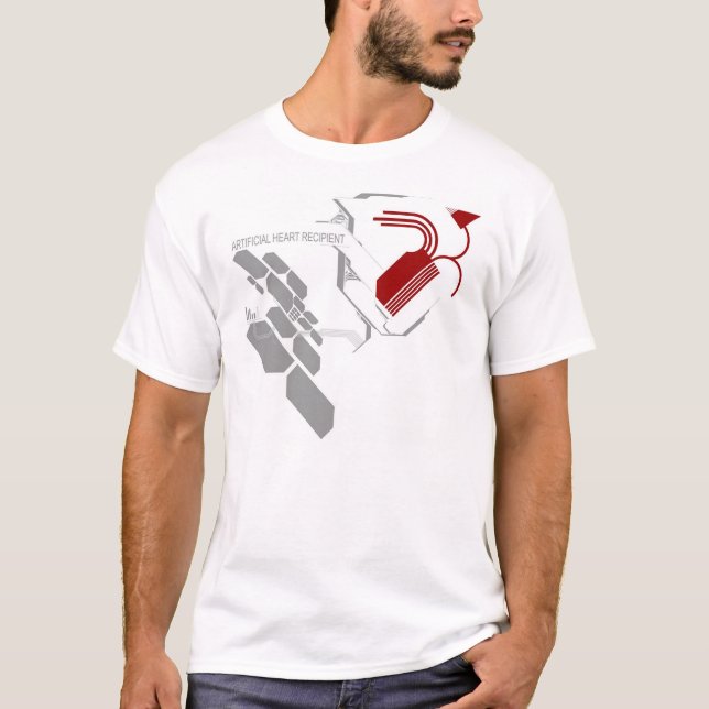 artificial heart transplant white T-Shirt (Front)