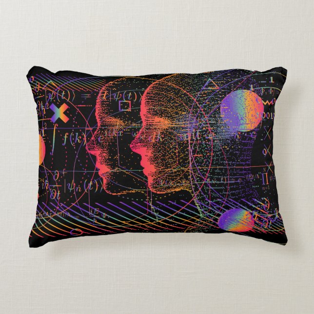 Artificial Intelligence and Virtual Reality concep Decorative Cushion (Front)