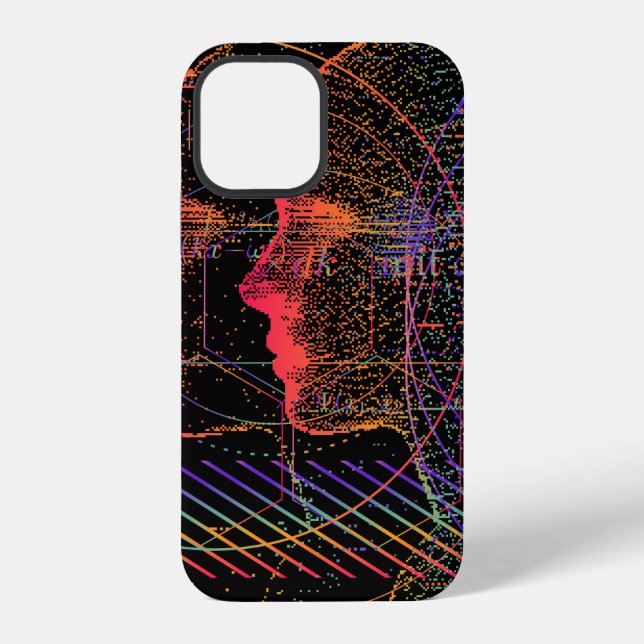 Artificial Intelligence and Virtual Reality concep iPhone Case (Back)