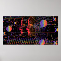 Artificial Intelligence and Virtual Reality concep