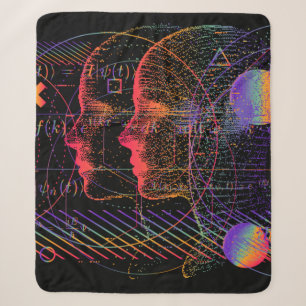 Artificial Intelligence and Virtual Reality concep Sherpa Blanket
