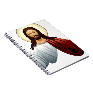 Artificial Intelligence Art of Jesus with Arms Out Notebook