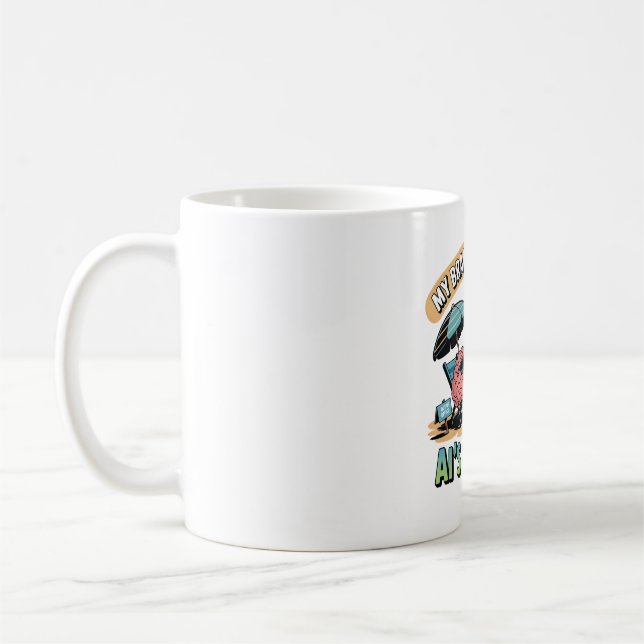  Artificial Intelligence Brain Break Humour Coffee Mug (Left)
