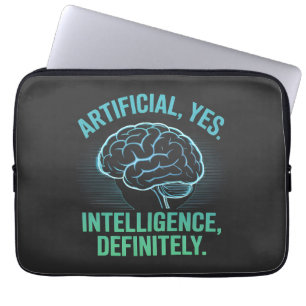 Artificial Intelligence Brain Humor Design Laptop Sleeve