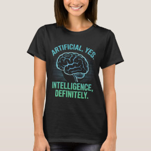 Artificial Intelligence Brain Humor Design T-Shirt
