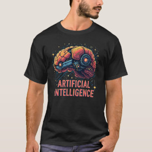 Artificial Intelligence Brain Tech T-Shirt for Men