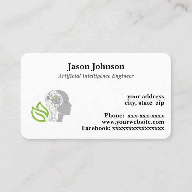 Artificial Intelligence Business Card (Front)