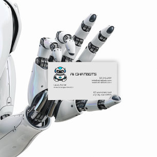 Artificial Intelligence Chatbot Company Business Card