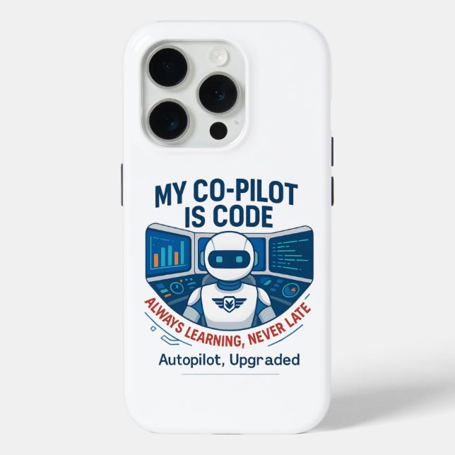 Artificial Intelligence Co-Pilot Code Design Case-Mate iPhone Case (Back)