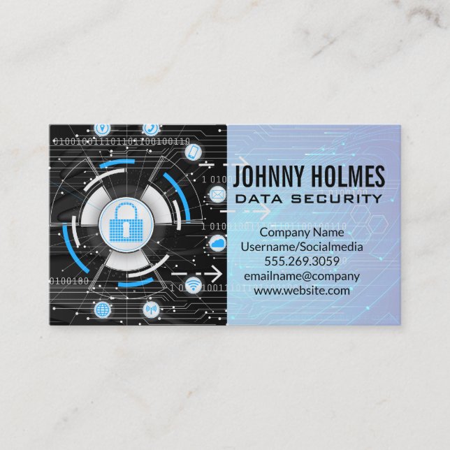 Artificial Intelligence | Cyber Technology Business Card (Front)