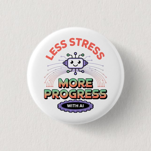 Artificial Intelligence Fashion Robotics Mens Top 3 Cm Round Badge (Front)