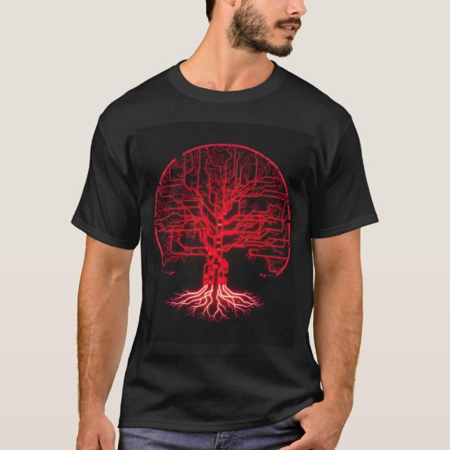 Artificial Intelligence Grows Upward T-Shirt (Front)