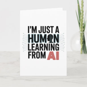 Artificial Intelligence Human Learning AI Card