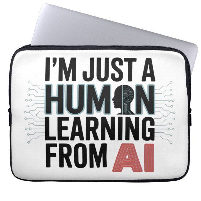 Artificial Intelligence Human Learning AI Laptop Sleeve (Front)