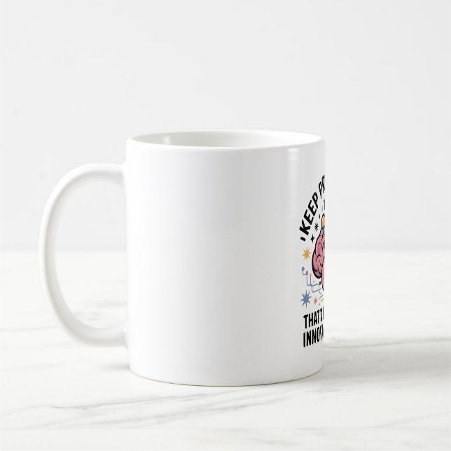 Artificial Intelligence Innovation Brain Design Coffee Mug (Left)