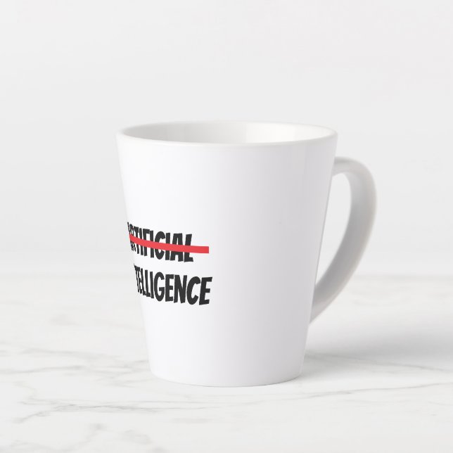 Artificial Intelligence Latte Mug (Right Angle)