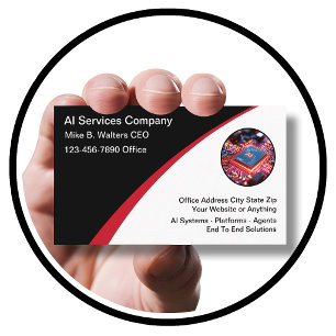 Artificial Intelligence or AI Theme Business Cards